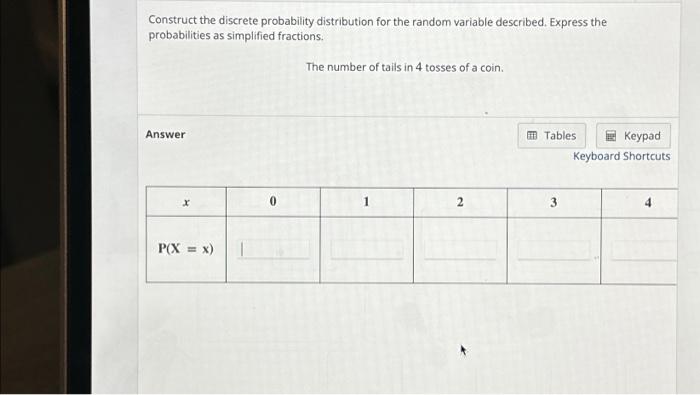 Solved Construct The Discrete Probability Distribution For | Chegg.com