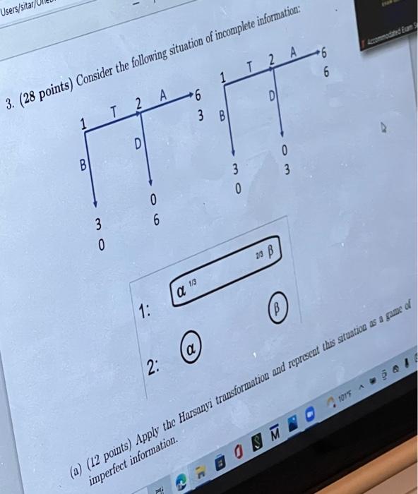 Solved 3. (28 points) Consider the following situation of | Chegg.com