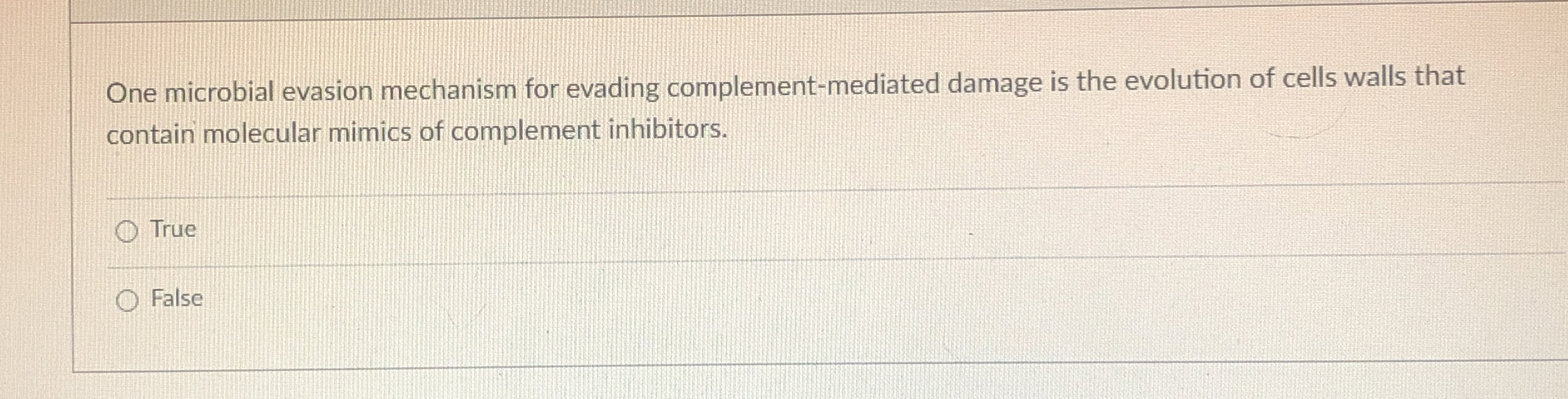 Solved One microbial evasion mechanism for evading | Chegg.com