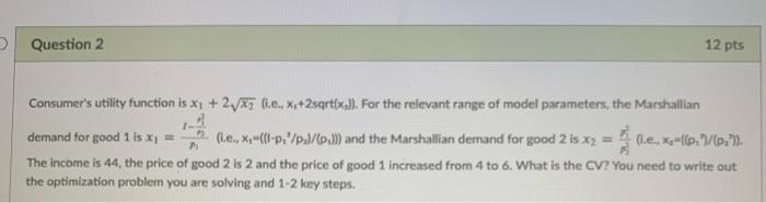Solved Question 3 6 pts What is the change in the consumer | Chegg.com