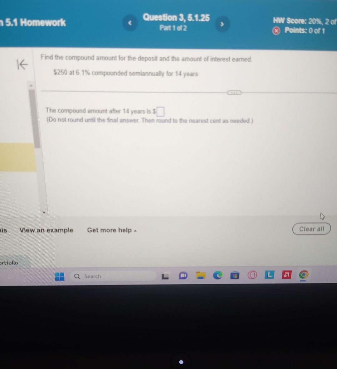 Solved Find The Compound Amount For The Deposit And The | Chegg.com