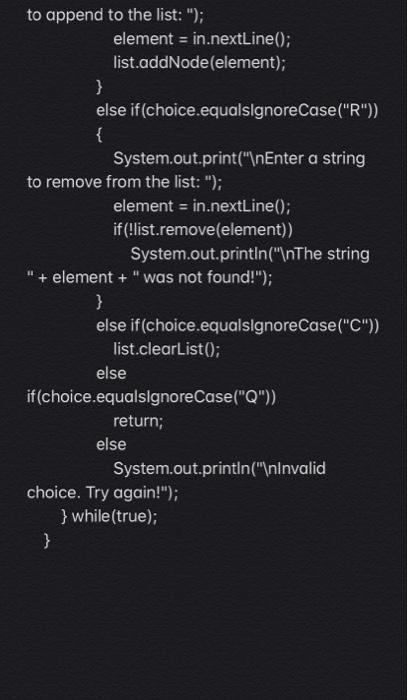 Solved Q1. (10 points) Download the Linked List Example code | Chegg.com