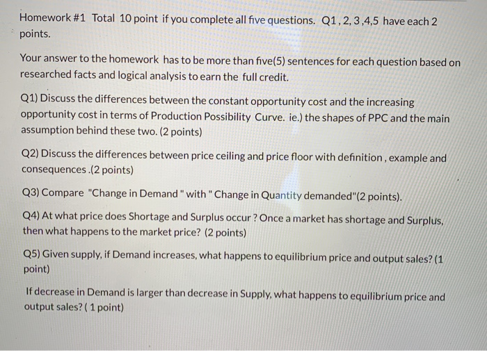 Solved Homework 1 Total 10 Point If You Complete All Fiv