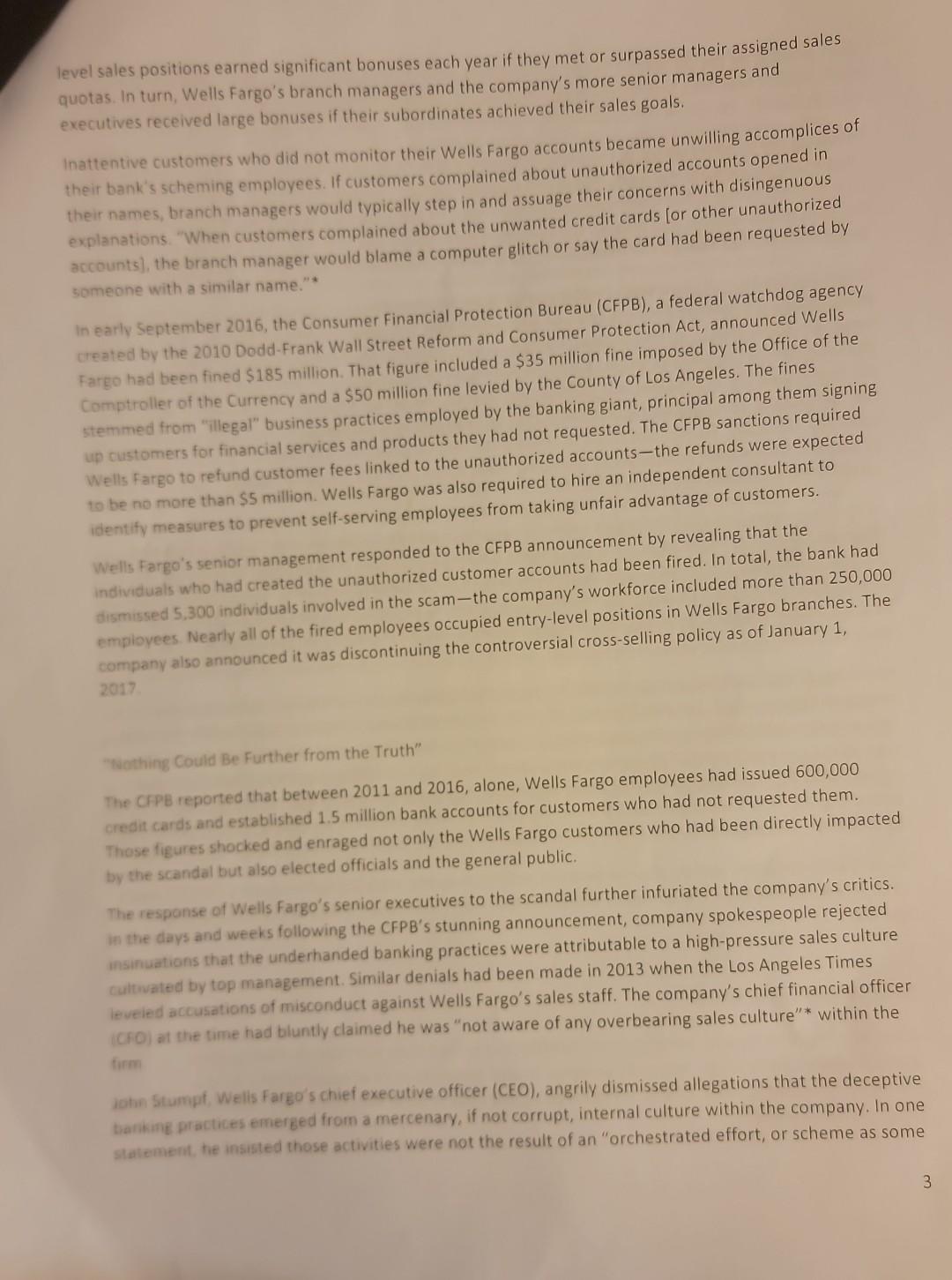 Solved Case 1.1. Wells Fargo \& Company Henry Wells and | Chegg.com