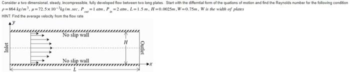 Solved Consider a two dimensional, steady Incompressible, | Chegg.com