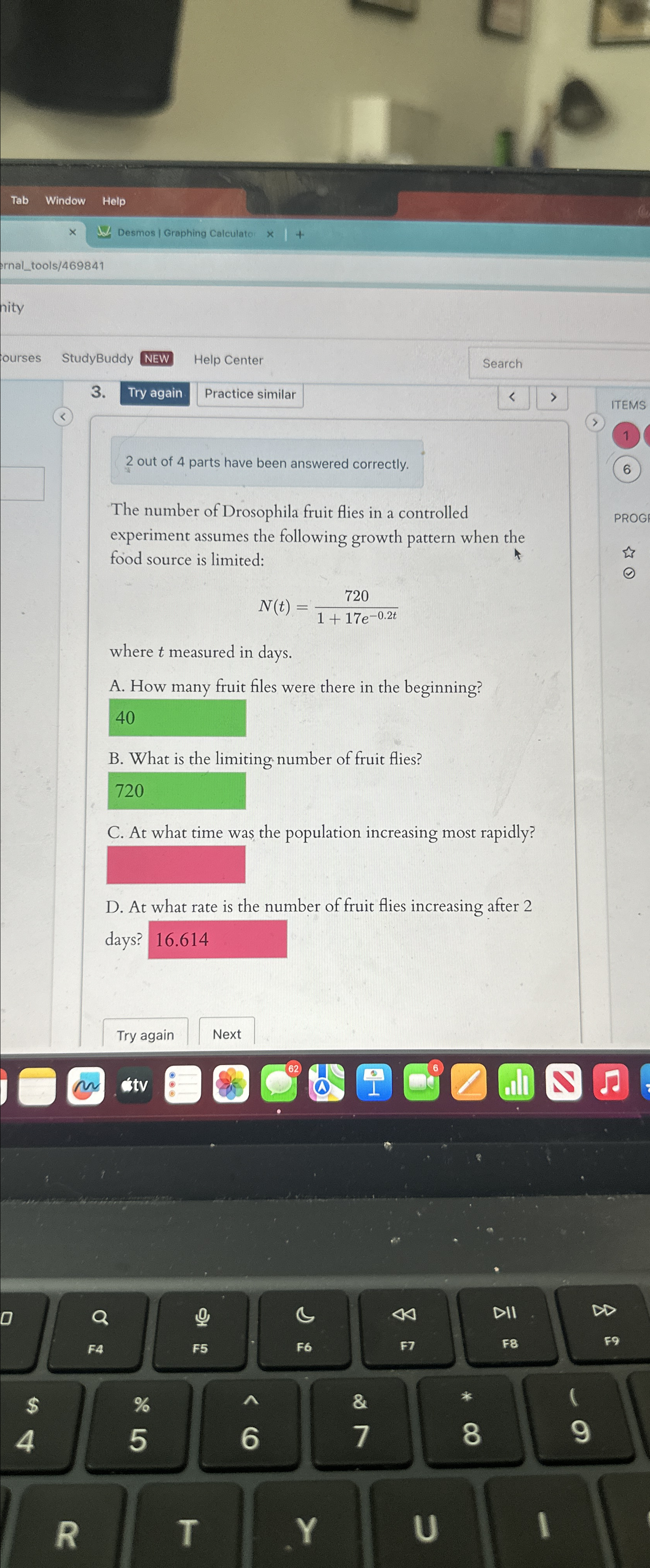Solved 2 ﻿out of 4 ﻿parts have been answered correctly.The | Chegg.com