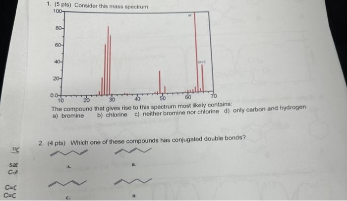 Solved The Compound A Bromine B Chlorine C Neither Chegg Com   Image