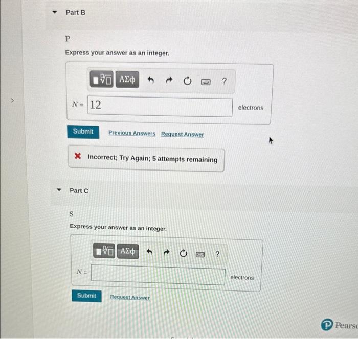 Express your answer as an integer. Part E S Express | Chegg.com