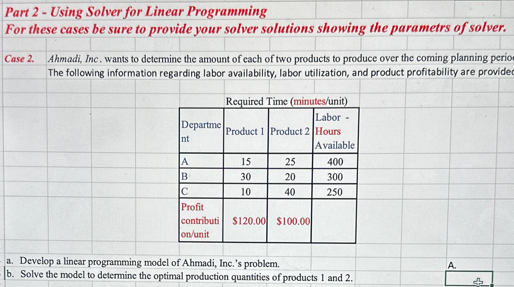 assignment problem linear programming solver