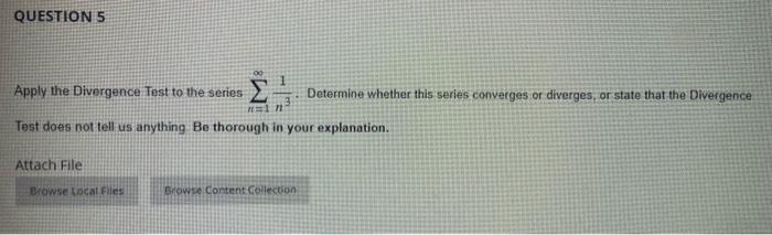 Solved Apply the Divergence Test to the series ∑n=1∞n31. | Chegg.com