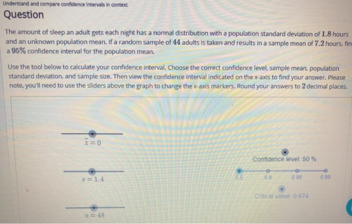 Solved Understand and compare confidence intervals in | Chegg.com
