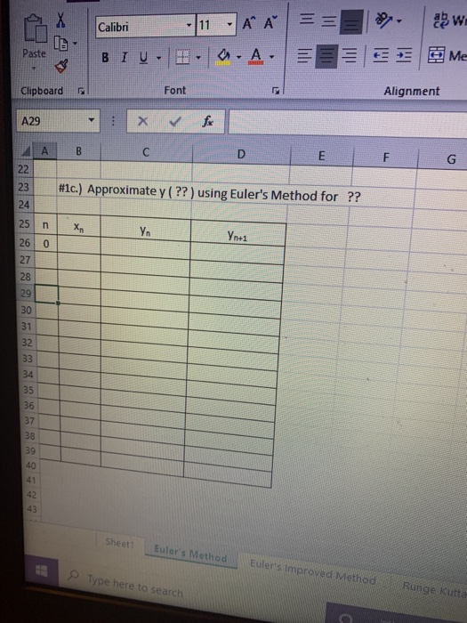 Solved n+1 #6.) Create a table as shown on the template | Chegg.com
