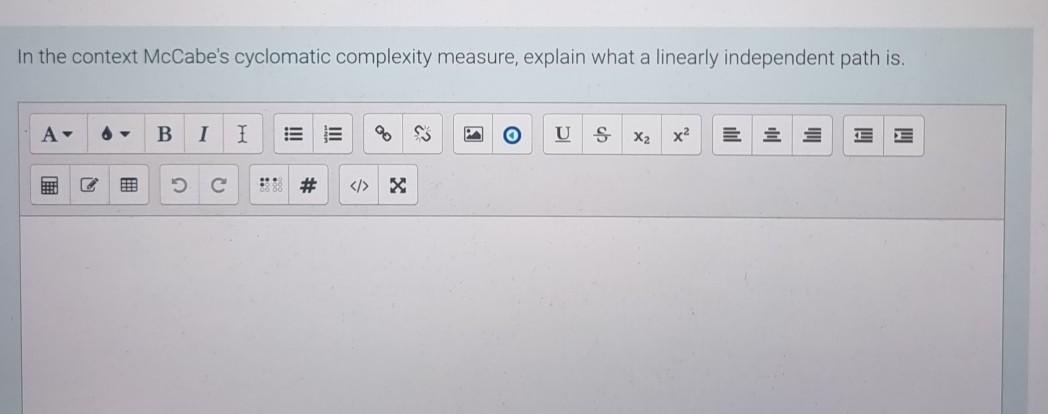 Solved In the context McCabe's cyclomatic complexity | Chegg.com
