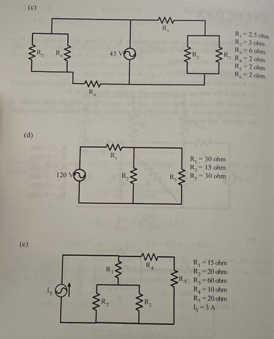 Solved 3. Determine the voltage drop across and the current | Chegg.com