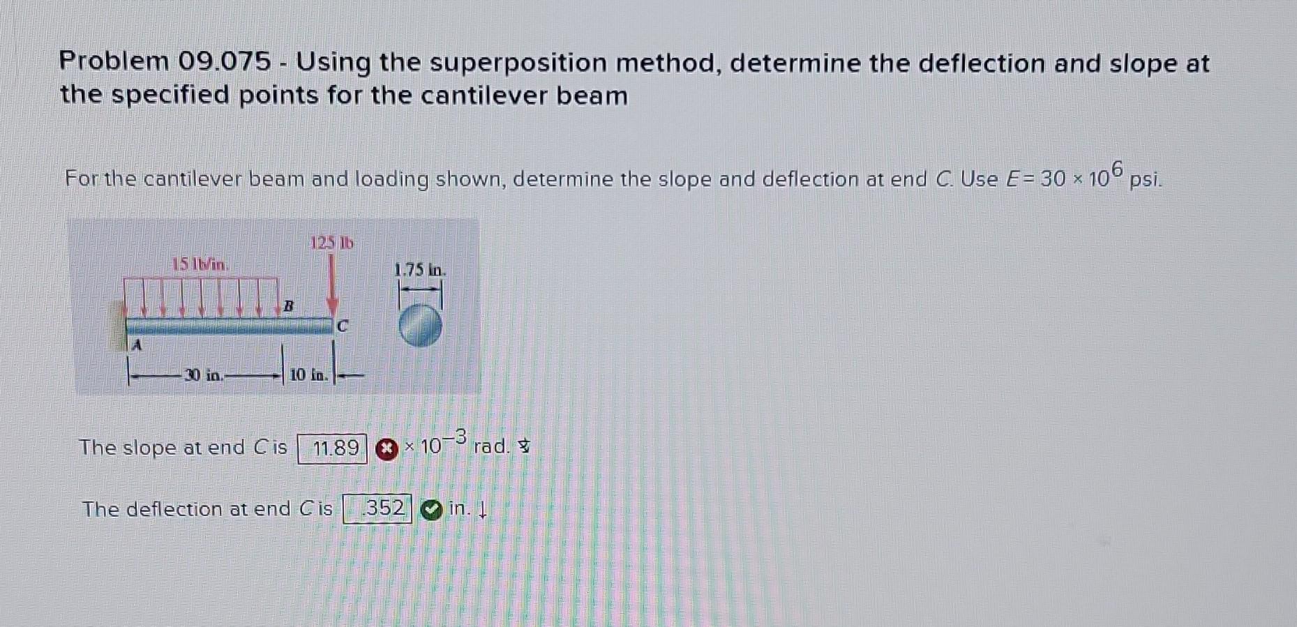 Solved Problem 09.075 - Using The Superposition Method, | Chegg.com