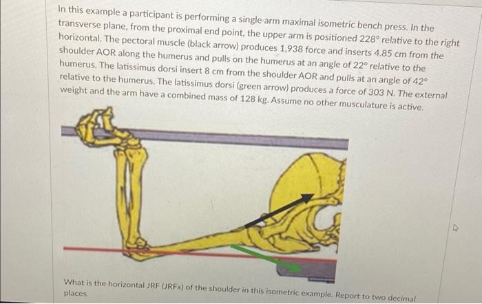 Solved In this example a participant is performing a single | Chegg.com