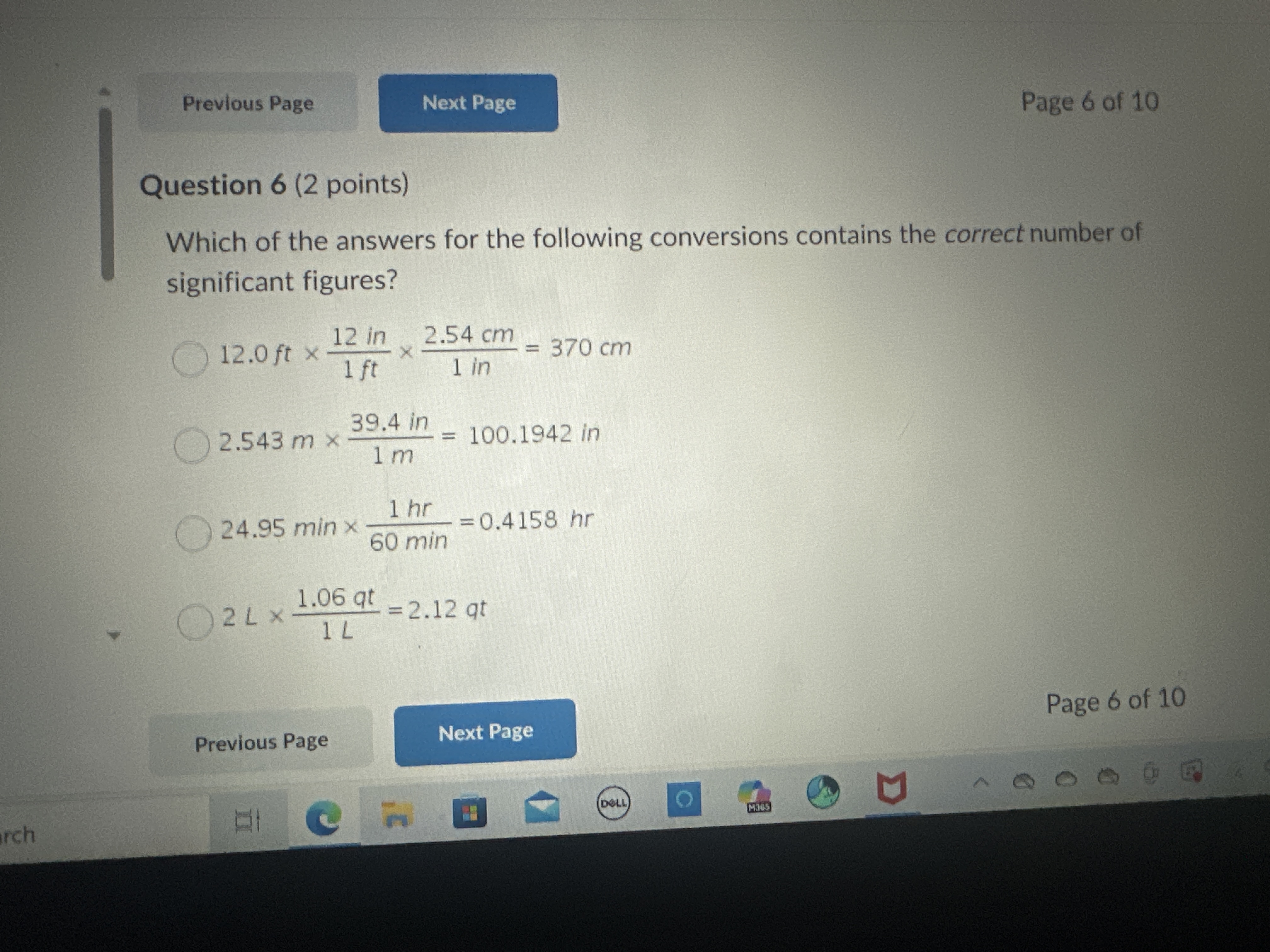 Solved Question 6 (2 ﻿points)Which of ﻿the answers for the | Chegg.com