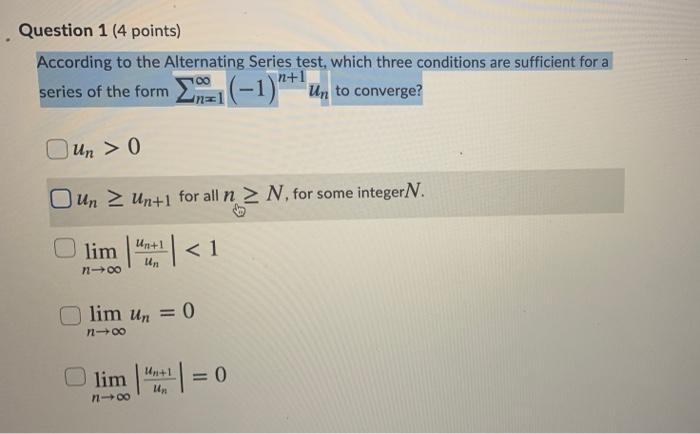 Solved Question 1 (4 points) According to the Alternating | Chegg.com