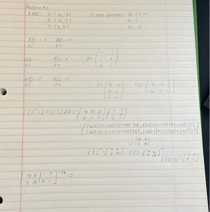 Solved Probicm #1 ABC A=(−6,−6)B=(10,−2)C=(0,12) Ta Basc | Chegg.com