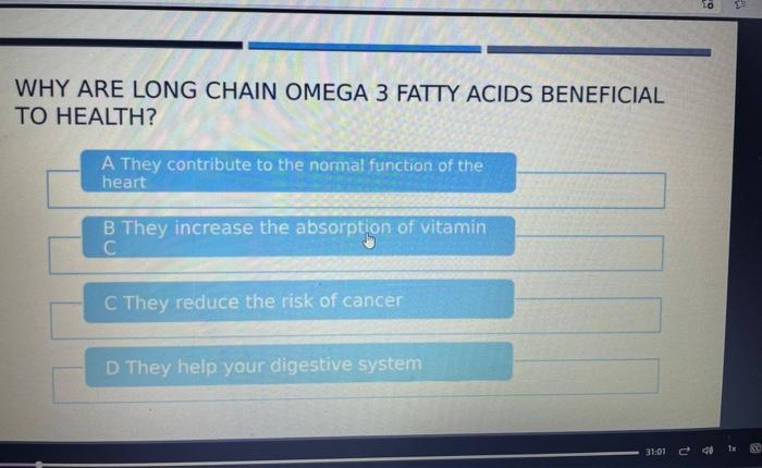 why are long chain omega 3 fatty acids beneficial