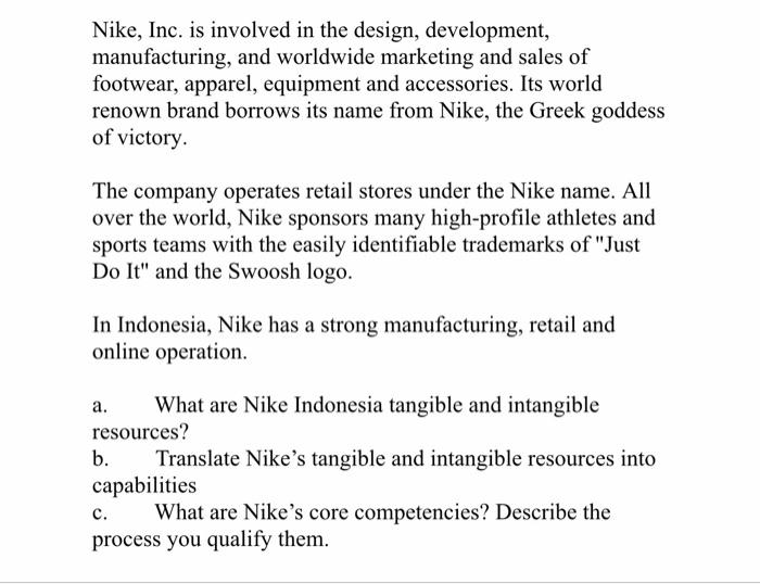 Nike inc outlet name