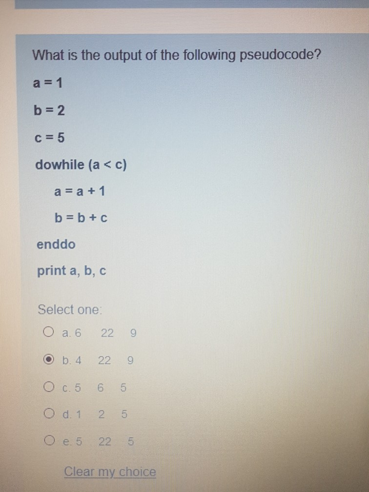 Solved What Is The Output Of The Following Pseudocode? A = 1 | Chegg.com