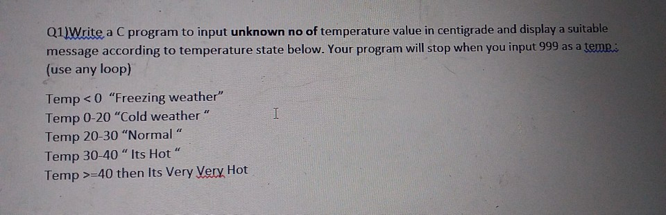 Solved Q1 Write a C program to input unknown no of | Chegg.com