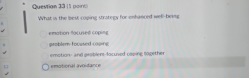 Solved Question 33 (1 ﻿point)What is the best coping | Chegg.com