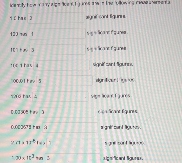 how many significant figures in 3100.0 x 10 2