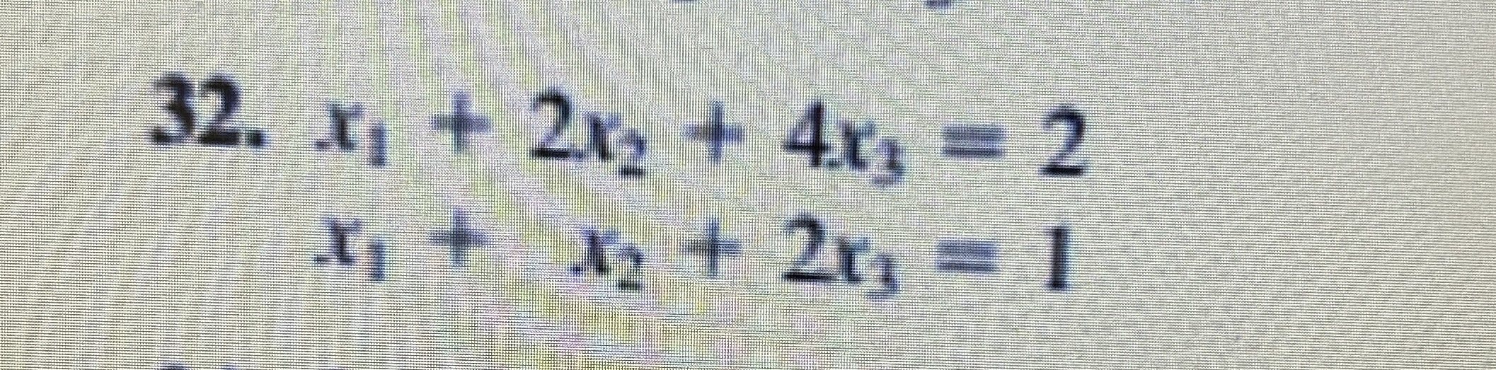 Solved Solve the system of linesr equations using | Chegg.com
