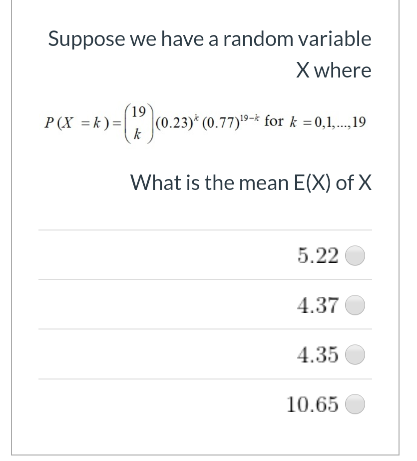 Solved Suppose we have a random variable X where P(x | Chegg.com