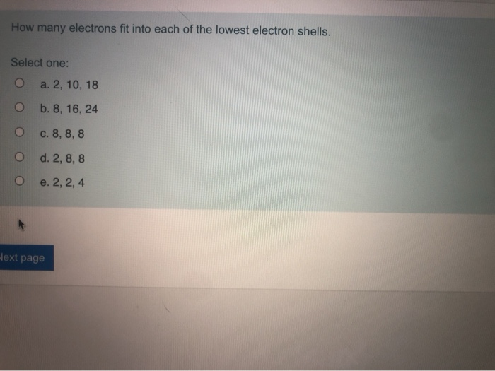 Solved How Many Electrons Fit Into Each Of The Lowest Ele Chegg Com