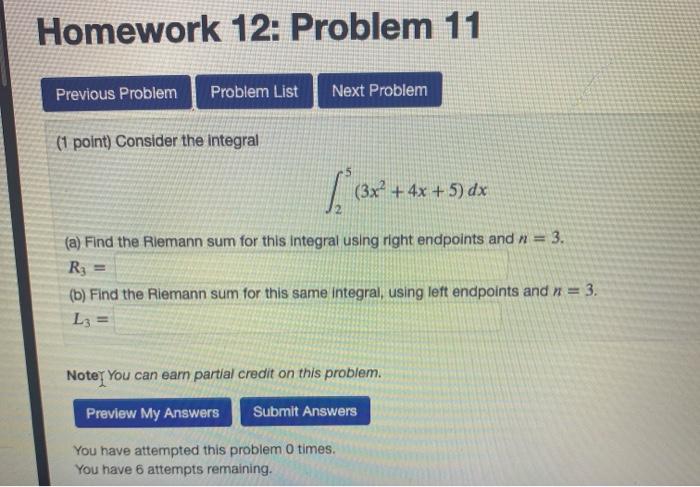 Solved Homework 12: Problem 11 Previous Problem Problem List | Chegg.com