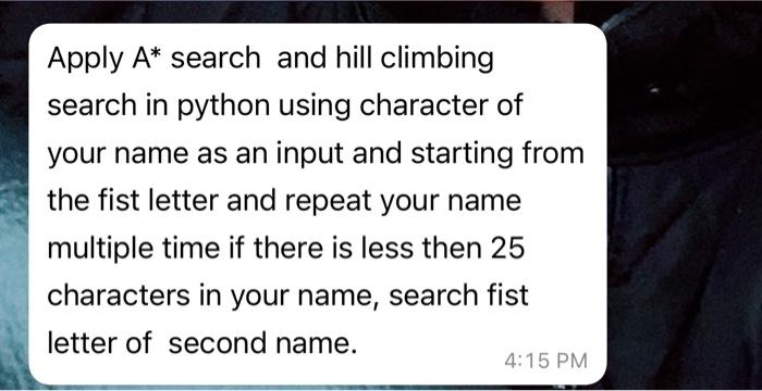 Solved Apply A∗ search and hill climbing search in python | Chegg.com