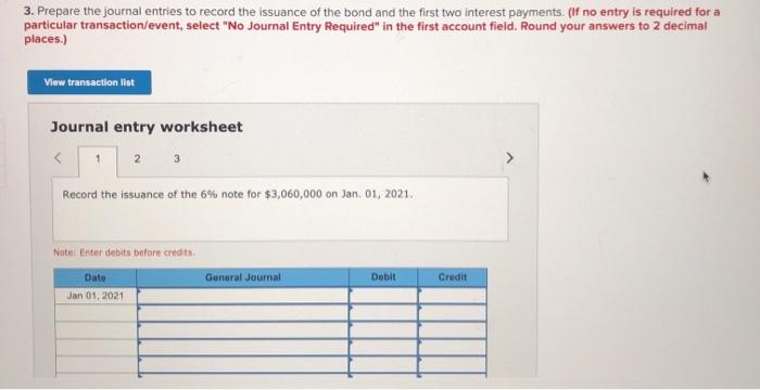 Solved 3. Prepare the journal entries to record the issuance | Chegg.com