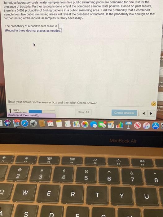 Solved To reduce laboratory costs, water samples from five