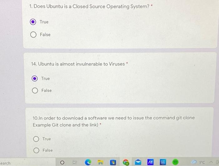 Solved 1. Does Ubuntu is a Closed Source Operating System