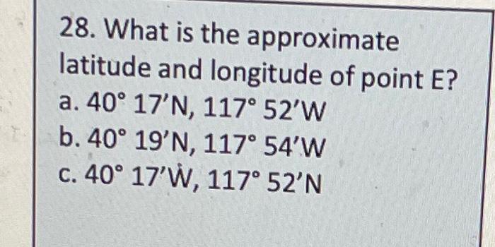 Solved On most maps you will find latitude and longitude in | Chegg.com