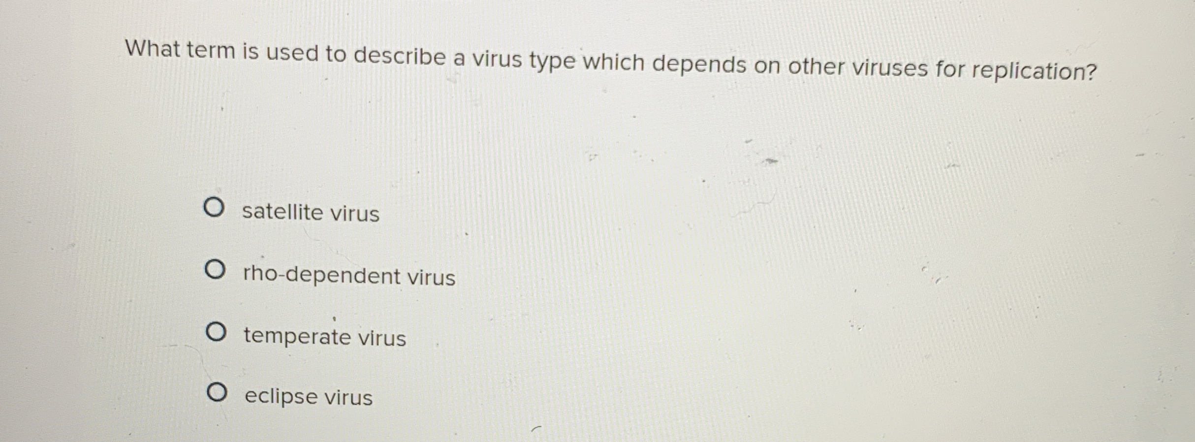 Solved What term is used to describe a virus type which | Chegg.com