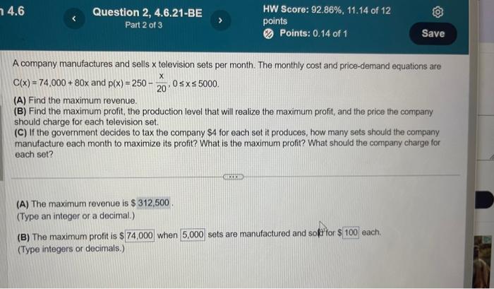 Solved A company manufactures and sells x television sets | Chegg.com