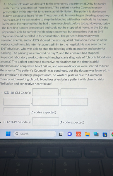 Solved An 80-year-old male was brought to the emergency | Chegg.com