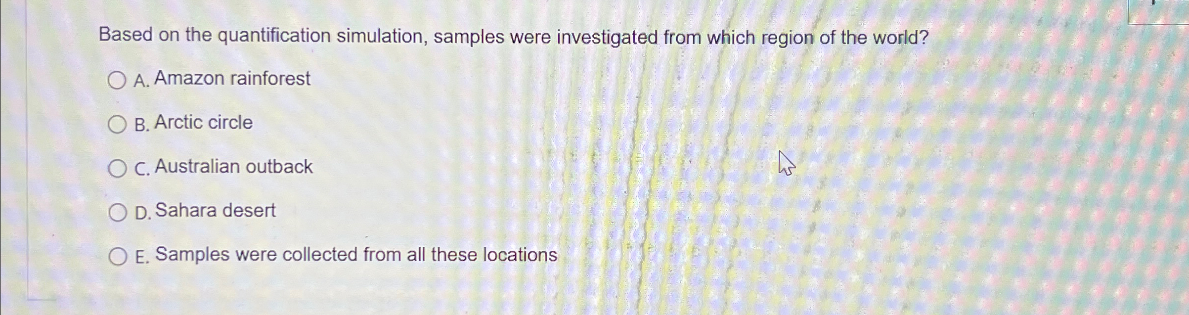 Solved Based on the quantification simulation, samples were
