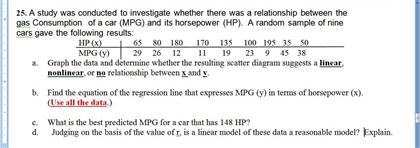 Solved A study was conducted to investigate whether there | Chegg.com