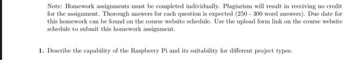 Solved Note: Homework assignments must be completed | Chegg.com