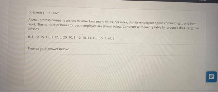 Solved QUESTION 6 - 1 POINT A small startup company wishes | Chegg.com