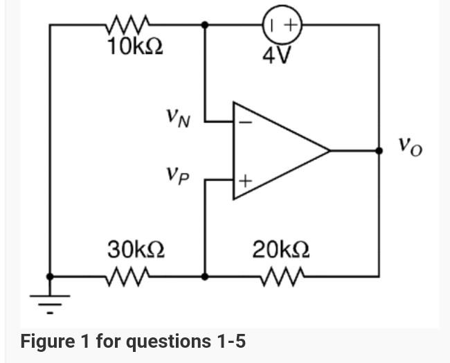 Solved Figure 1 for questions 1−51) For the circuit shown in | Chegg.com