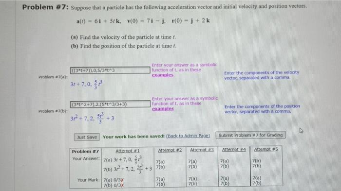 Solved Problem #7: Suppose That A Particle Has The Following | Chegg.com