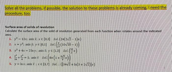 Solved Solve all the problems, if possible, the solution to | Chegg.com