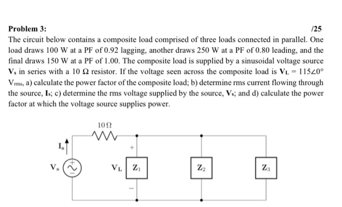 Solved Problem 3: /25 The circuit below contains a composite | Chegg ...