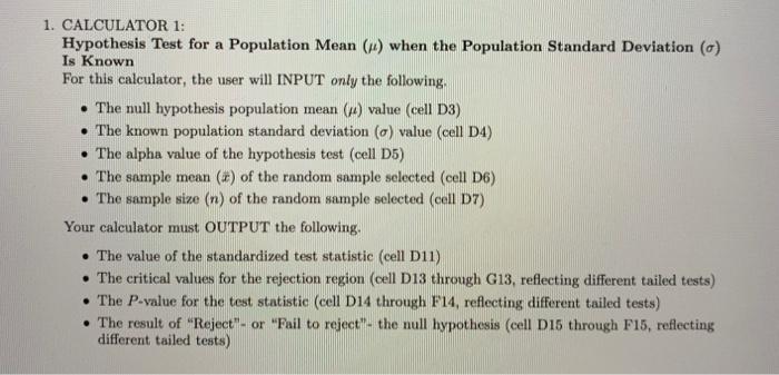 population mean hypothesis test calculator